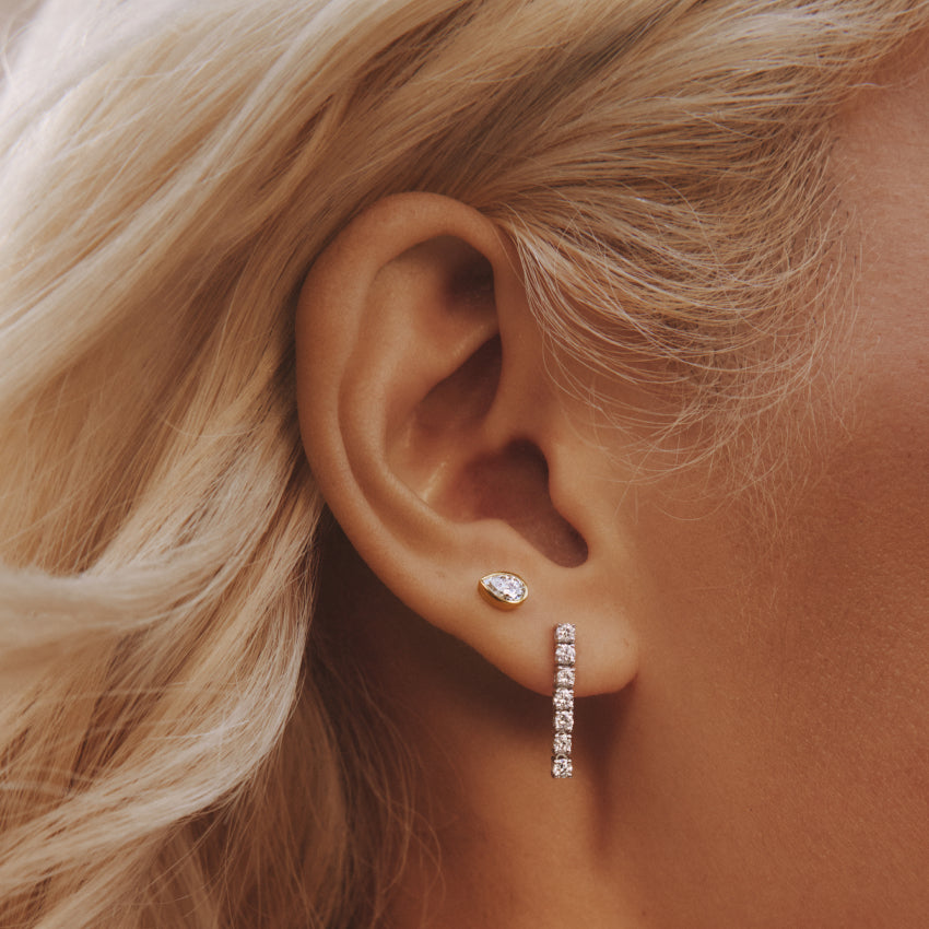 Tennis Drop Earrings