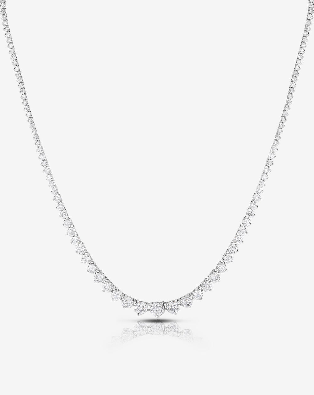 Graduated Diamond Tennis Necklace