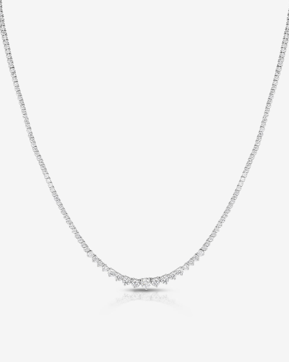 Graduated Diamond Tennis Necklace