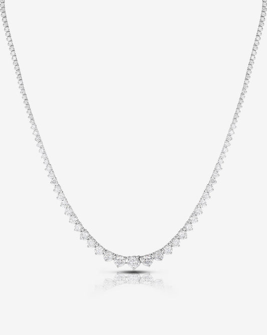 Graduated Diamond Tennis Necklace